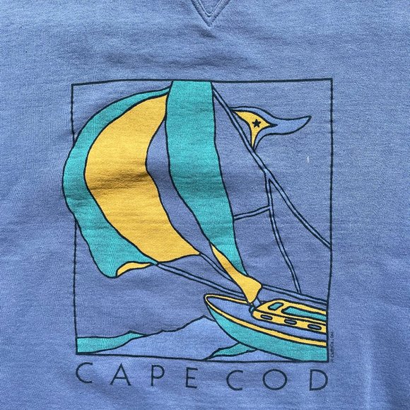 Vintage Cape Cod Crewneck Sweater Mens Large - Picture 4 of 9